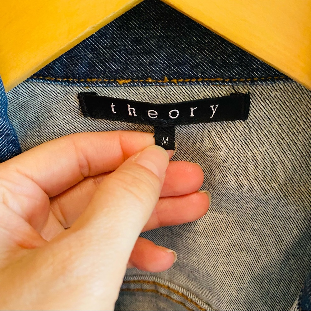 Theory Dark Denim Jacket - Picture 5 of 6
